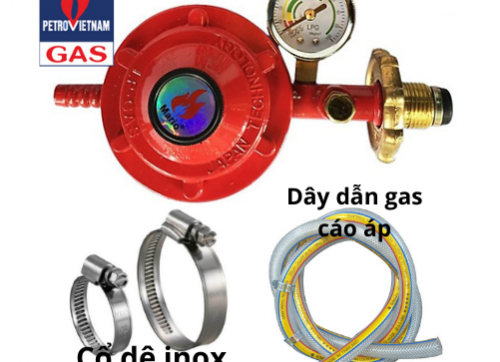 Bộ van dây gas có đồng hồ