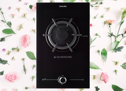 Bếp gas âm đơn kiểu Domino SAKURA G-2112G