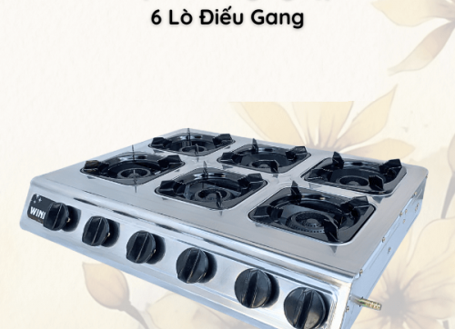 Bếp Gas 6 Lò Nấu
